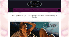 Desktop Screenshot of newagehairsalonandspa.com